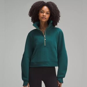 Lululemon xs/s storm teal funnel neck scuba